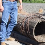 wooden water pipe
