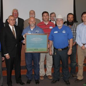 TWDB award acceptance for rainwater harvesting system