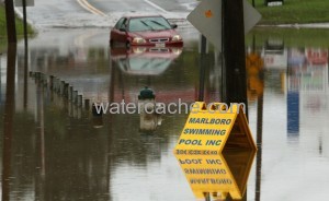 Heavy flooding in Maryland from Tropical Storm Lee
