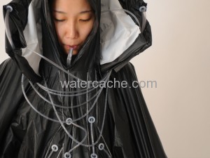 Rainwater collection coat