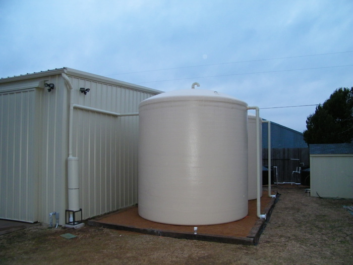 rainwater collection fiberglass tanks