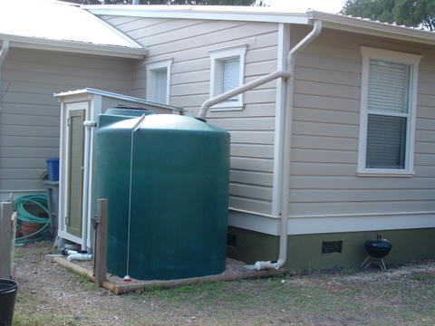 dry rainwater collection system