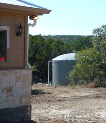 wet rainwater harvesting system