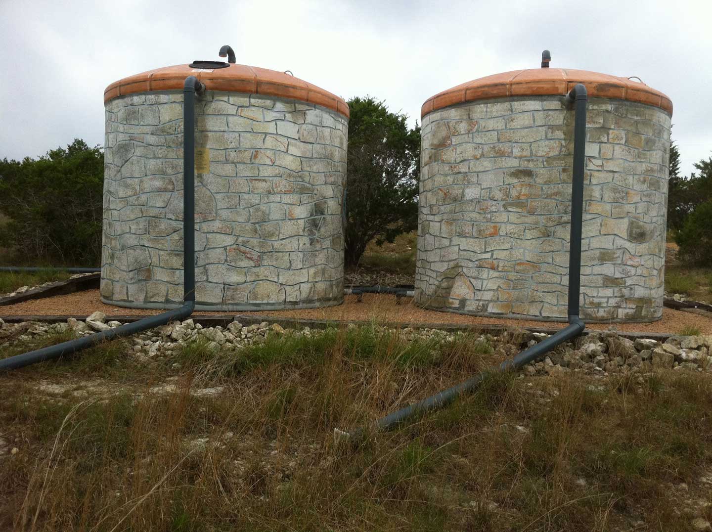 fiberglass tanks with mural