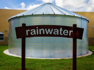 rainwater harvesting + stormwater management + auxiliary water